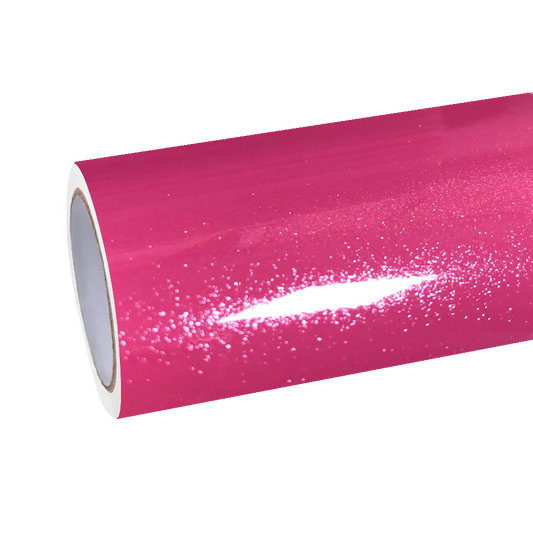Gloss Metallic Sparkle Glitter Pink Car Vinyl Wrap