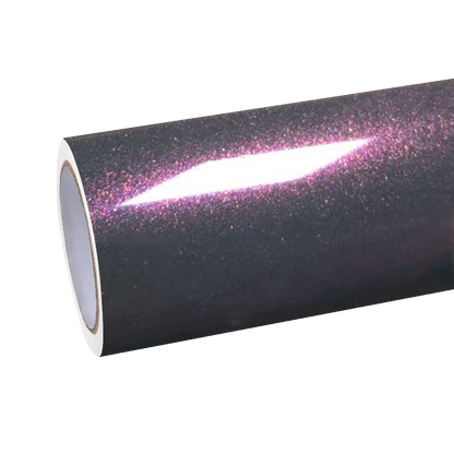 Gloss Metallic Sparkle Glitter Purple Car Vinyl Wrap PET product image 2 - Veloro metallic vinyl wrap
