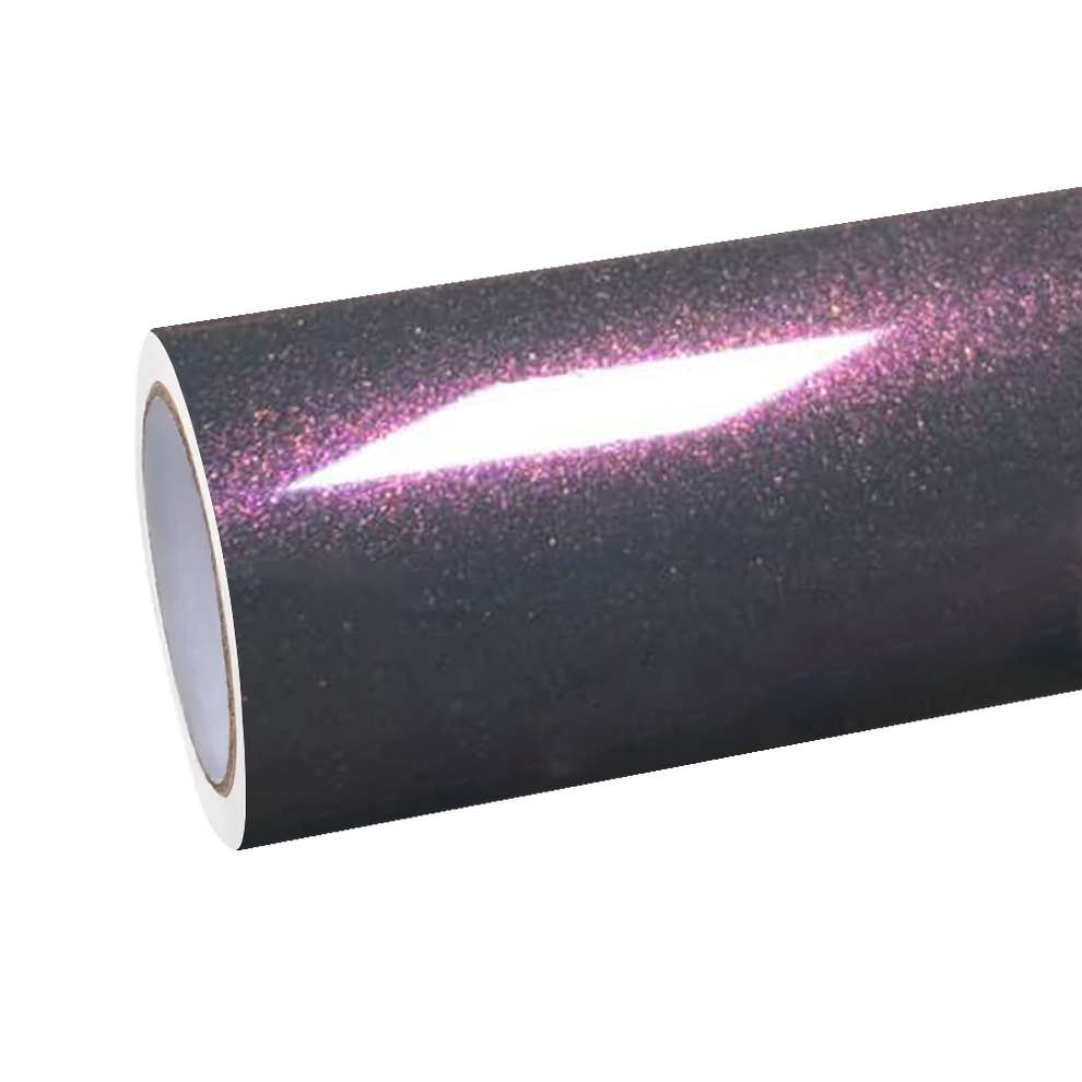 Gloss Metallic Sparkle Glitter Purple Car Vinyl Wrap PET product image 2 - Veloro metallic vinyl wrap