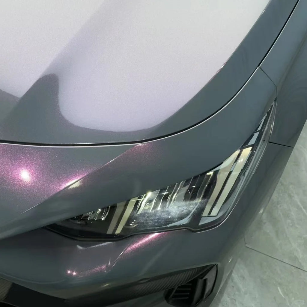 Gloss Metallic Sparkle Glitter Purple Car Vinyl Wrap PET product image 11 - Veloro metallic vinyl wrap