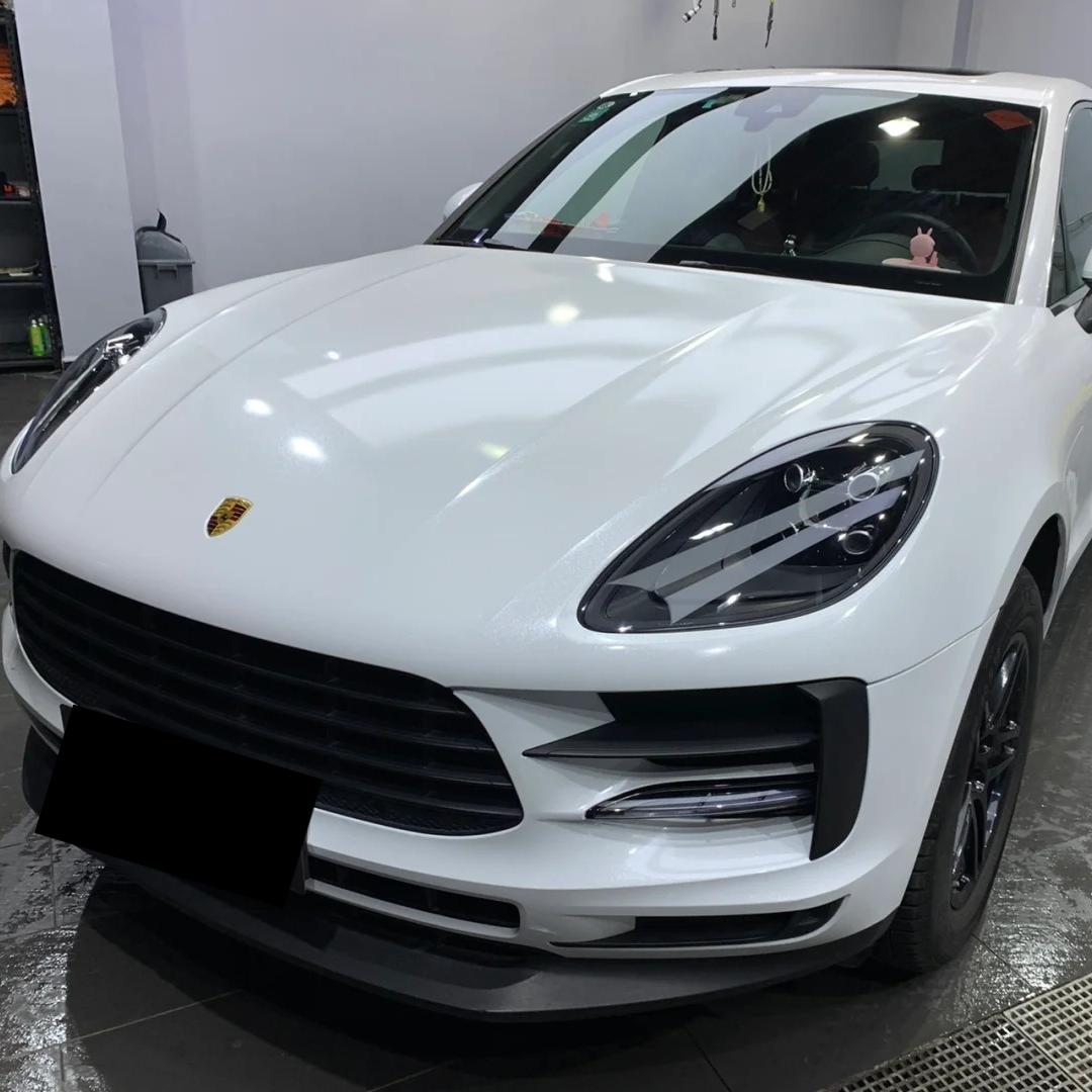 Gloss Metallic Sparkle Glitter White Car Vinyl Wrap Sale product image 3 - Veloro metallic vinyl wrap