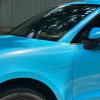 Gloss Metallic Sparkle Sky Blue Car Vinyl Wrap product image 4 - Veloro metallic vinyl wrap