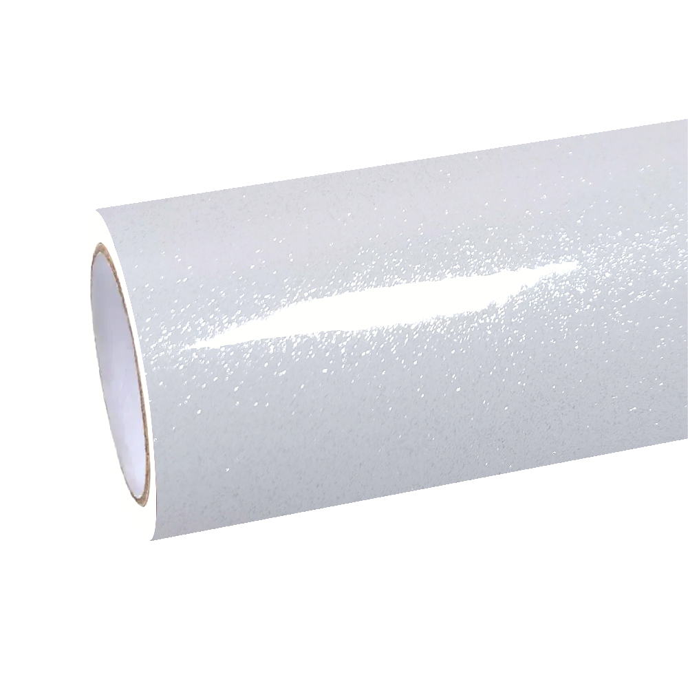 Gloss Metallic Sparkle Glitter White Car Vinyl Wrap Sale