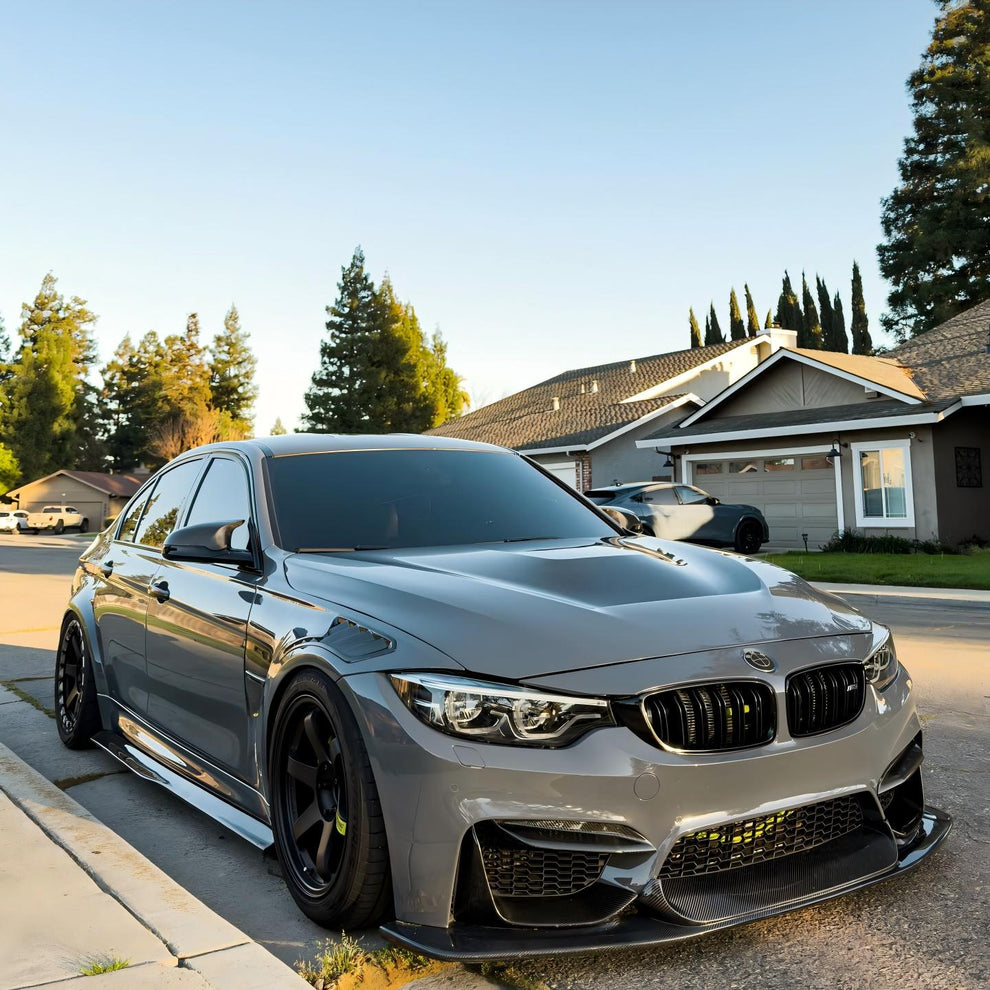 Gloss Metallic Tourmaline Grey Car Vinyl Wrap PET (Light) product image 2 - Veloro metallic vinyl wrap