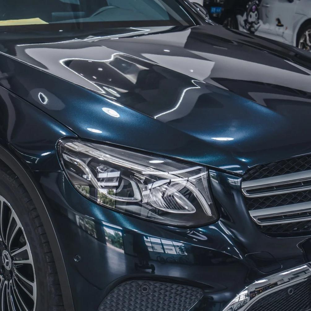 Gloss Metallic Turquoise Green Car Vinyl Wrap Benz PET product image 6 - Veloro metallic vinyl wrap
