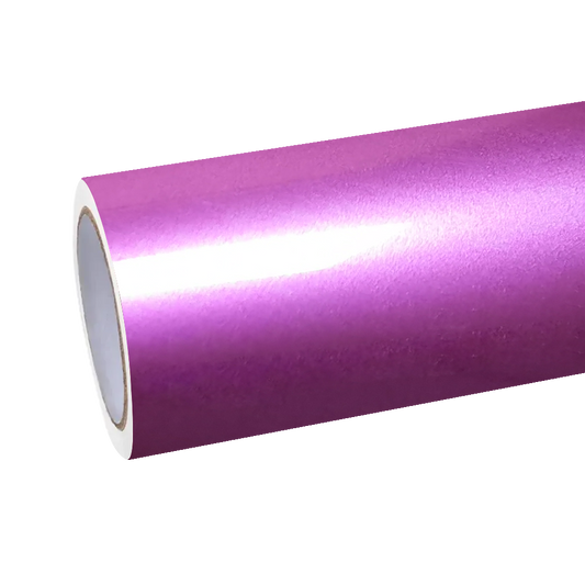 Gloss Metallic Viola Pink Car Vinyl Wrap PET