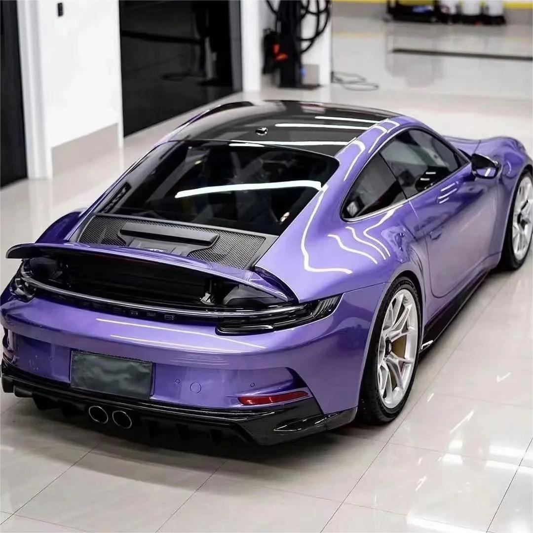 Gloss Metallic Viola Purple Car Vinyl Wrap PET product image 10 - Veloro metallic vinyl wrap