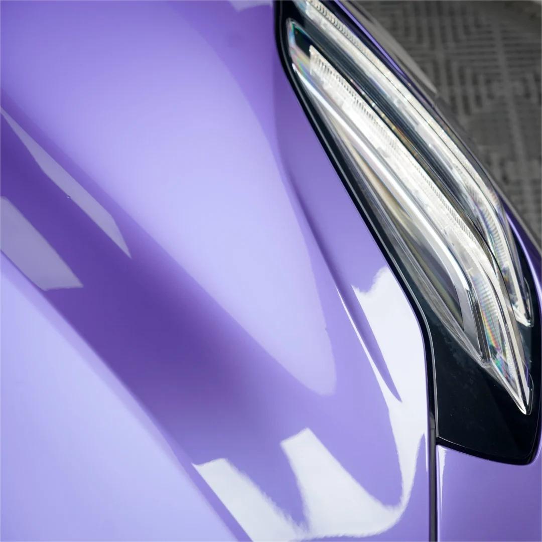 Gloss Metallic Viola Purple Car Vinyl Wrap PET product image 12 - Veloro metallic vinyl wrap