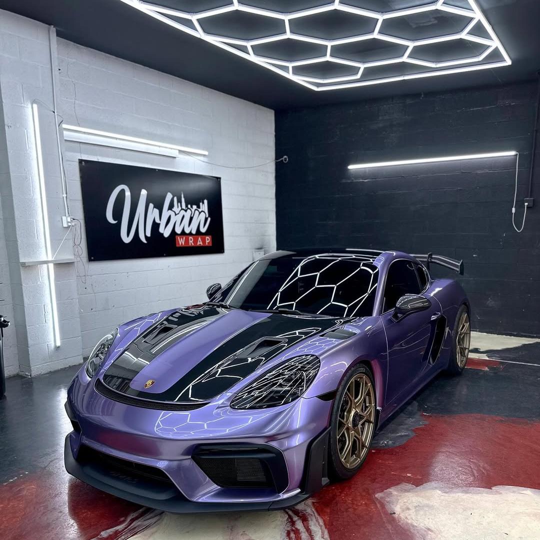 Gloss Metallic Viola Purple Car Vinyl Wrap PET product image 3 - Veloro metallic vinyl wrap