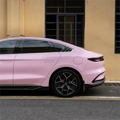 Gloss Millennial Pink Car Vinyl Wrap Sale Aston Martin product image 10 - Veloro gloss vinyl wrap