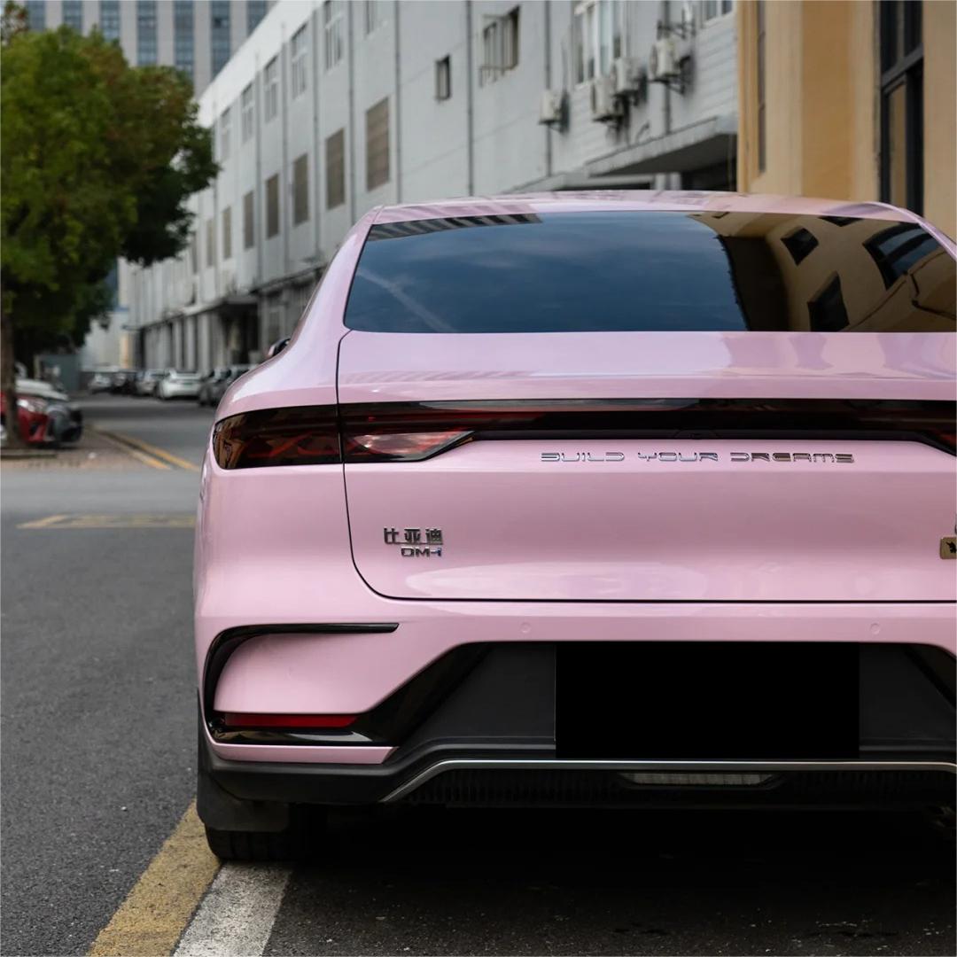 Gloss Millennial Pink Car Vinyl Wrap Sale Aston Martin product image 12 - Veloro gloss vinyl wrap