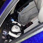 Gloss Mirror Chrome Blue Car Vinyl Wrap PET product image 11 - Veloro chrome vinyl wrap