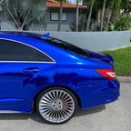 Gloss Mirror Chrome Blue Car Vinyl Wrap PET product image 7 - Veloro chrome vinyl wrap