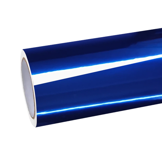 Gloss Mirror Chrome Blue Car Vinyl Wrap PET product image 2 - Veloro chrome vinyl wrap