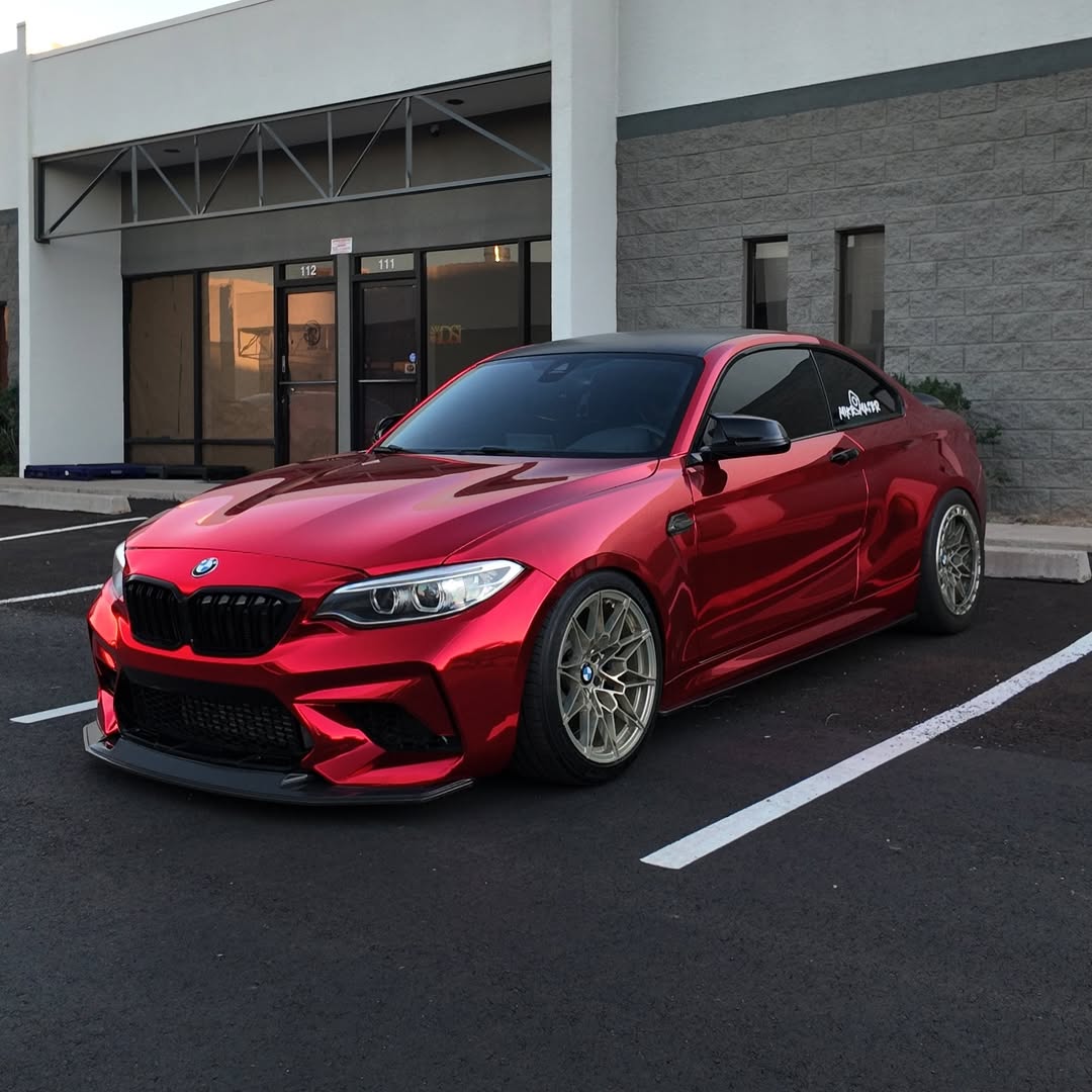Gloss Mirror Chrome Candy Apple Red Car Vinyl Wrap PET product image 8 - Veloro chrome vinyl wrap