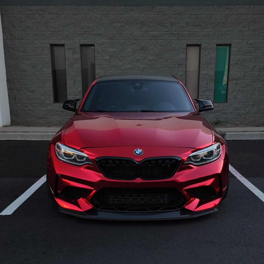 Gloss Mirror Chrome Candy Apple Red Car Vinyl Wrap PET product image 11 - Veloro chrome vinyl wrap