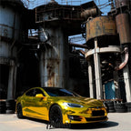 Gloss Mirror Chrome Gold Car Vinyl Wrap PET product image 8 - Veloro chrome vinyl wrap