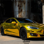Gloss Mirror Chrome Gold Car Vinyl Wrap PET product image 9 - Veloro chrome vinyl wrap