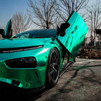 Gloss Mirror Chrome Green Car Vinyl Wrap PET product image 9 - Veloro chrome vinyl wrap