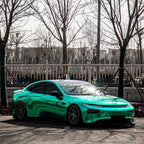 Gloss Mirror Chrome Green Car Vinyl Wrap PET product image 3 - Veloro chrome vinyl wrap