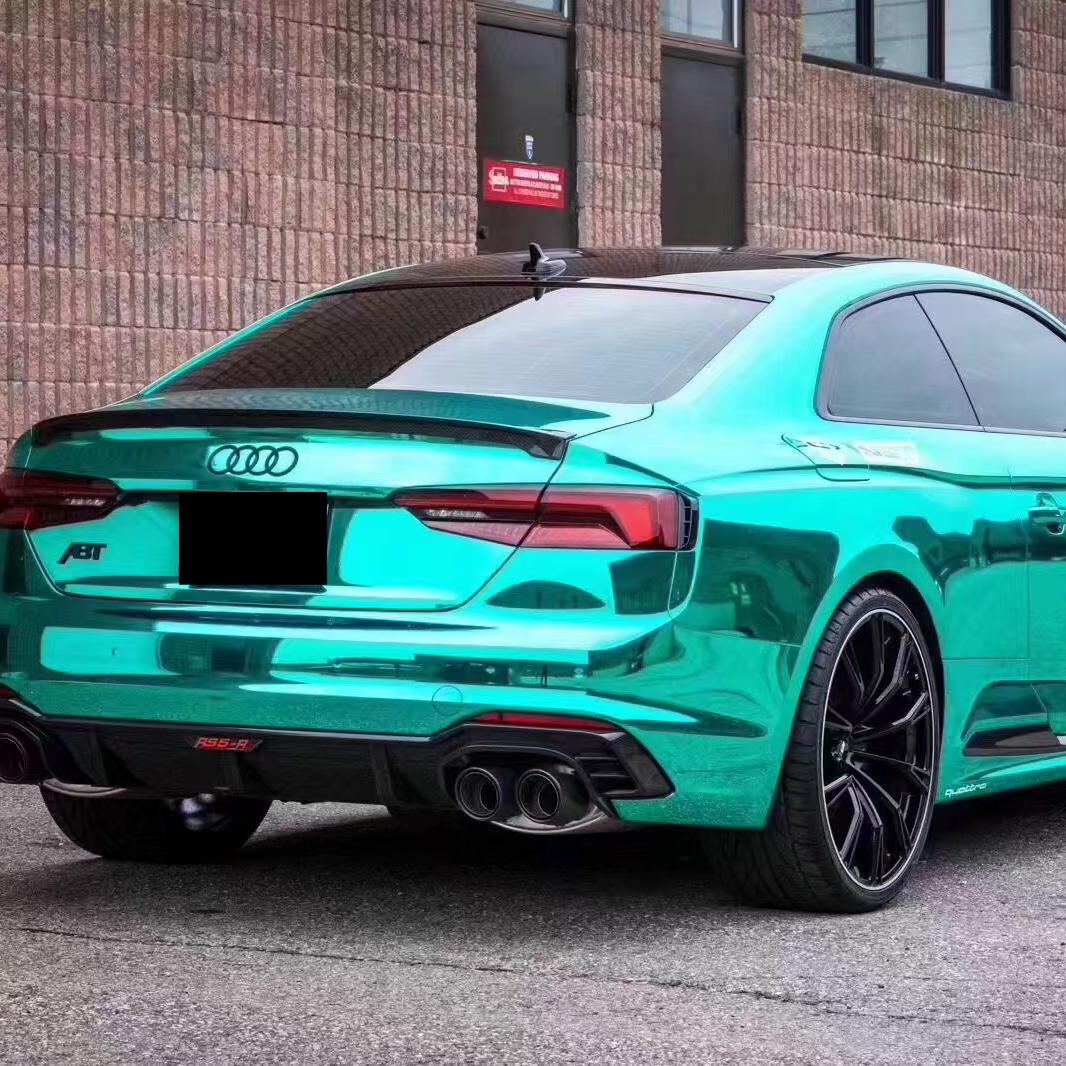 Gloss Mirror Chrome Green Car Vinyl Wrap PET product image 5 - Veloro chrome vinyl wrap