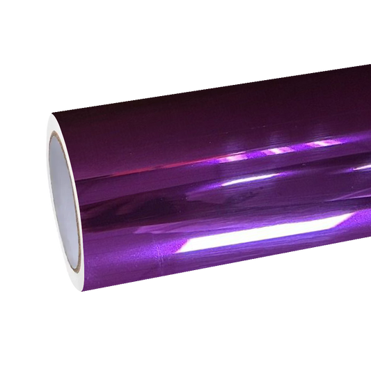 Gloss Mirror Chrome Purple Vinyl Wrap Car Vinyl Wrap PET