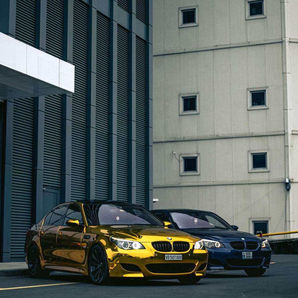 Gloss Mirror Chrome Yellow Car Vinyl Wrap product image 3 - Veloro chrome vinyl wrap