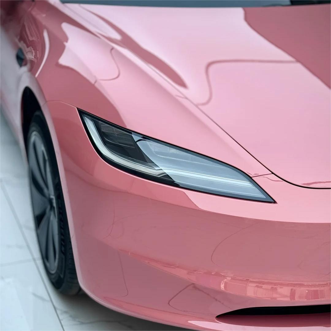 Gloss Morganite Red Car Vinyl Wrap PET product image 6 - Veloro gloss vinyl wrap
