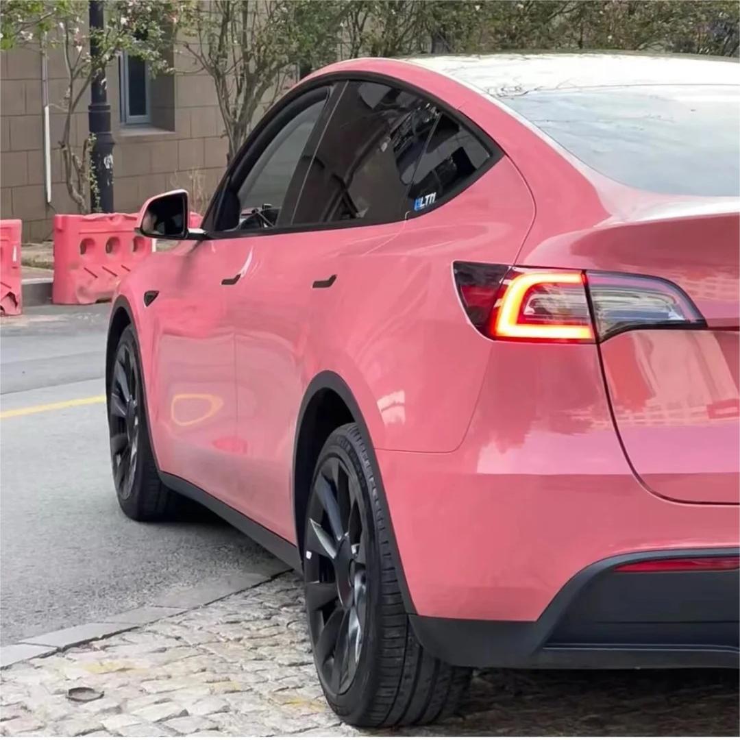 Gloss Morganite Red Car Vinyl Wrap PET product image 4 - Veloro gloss vinyl wrap
