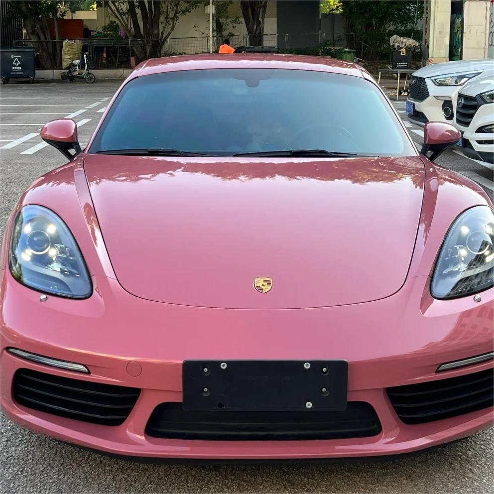 Gloss Morganite Red Car Vinyl Wrap PET product image 10 - Veloro gloss vinyl wrap