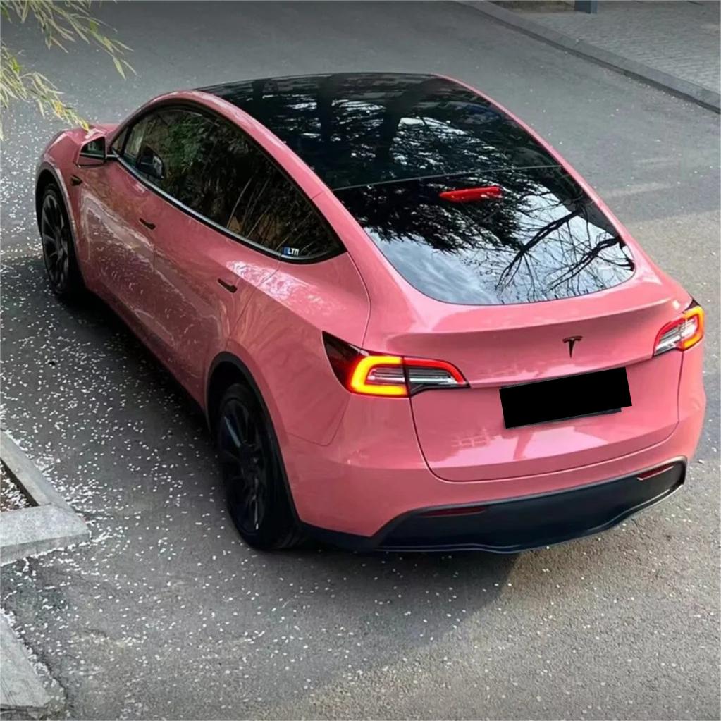 Gloss Morganite Red Car Vinyl Wrap PET product image 3 - Veloro gloss vinyl wrap