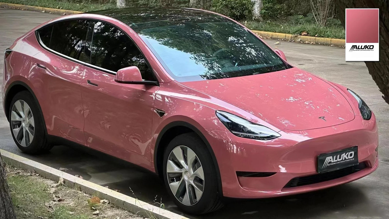 Gloss Morganite Red Car Vinyl Wrap PET product image 13 - Veloro gloss vinyl wrap