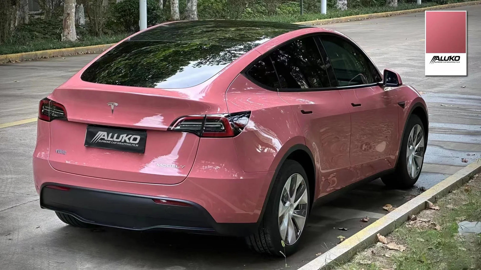 Gloss Morganite Red Car Vinyl Wrap PET product image 15 - Veloro gloss vinyl wrap