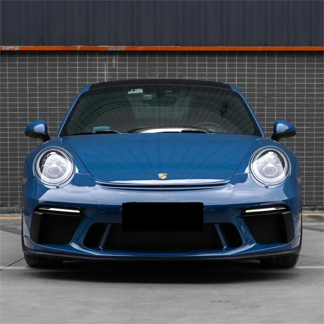 Gloss Neptuen Blue Car Vinyl Wrap PET product image 3 - Veloro gloss vinyl wrap
