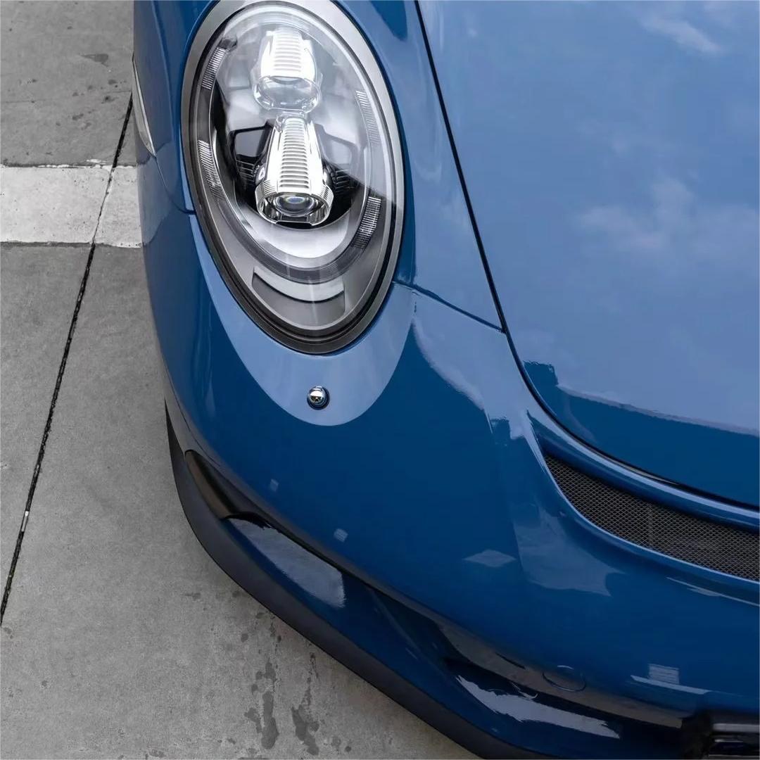 Gloss Neptuen Blue Car Vinyl Wrap PET product image 4 - Veloro gloss vinyl wrap