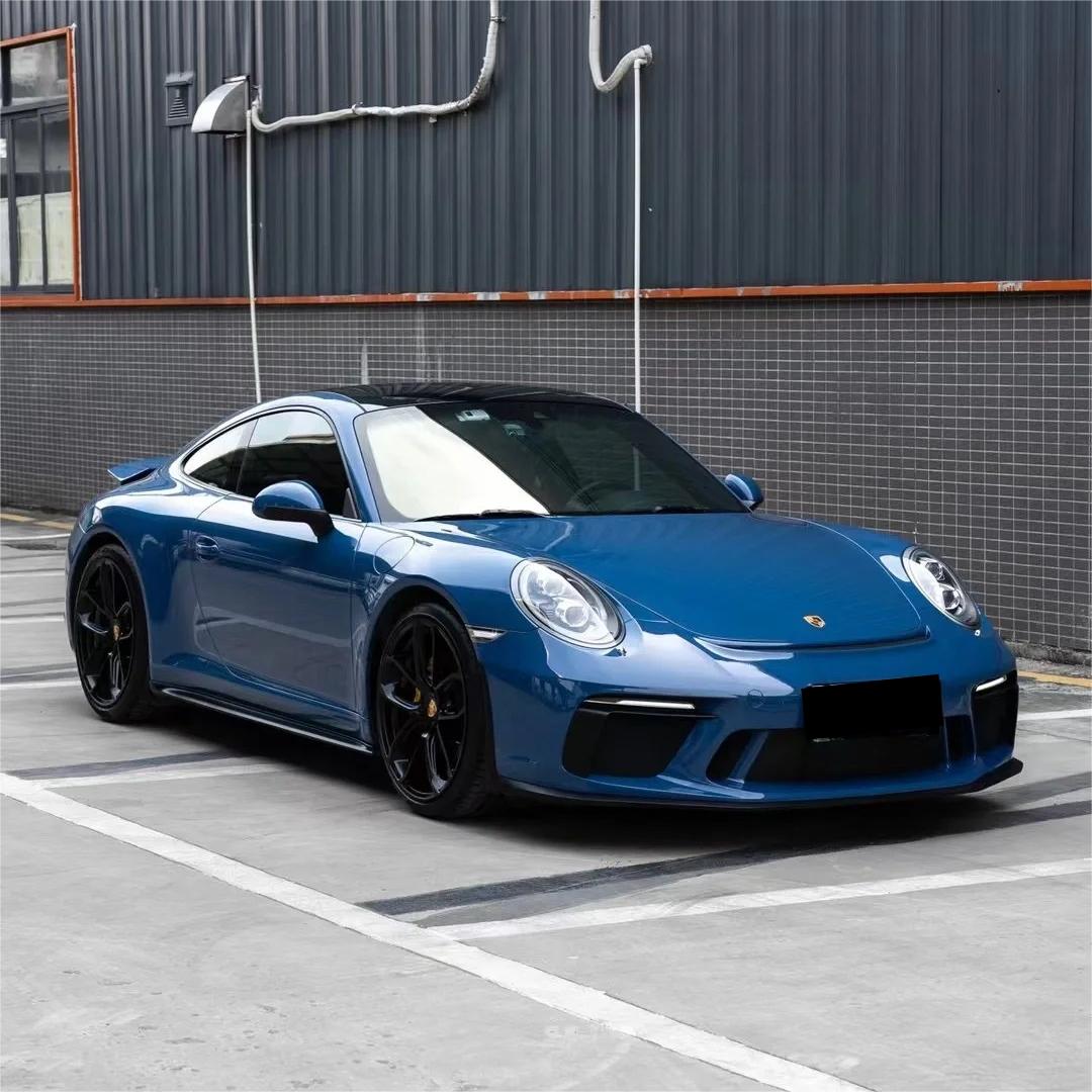 Gloss Neptuen Blue Car Vinyl Wrap PET product image 2 - Veloro gloss vinyl wrap