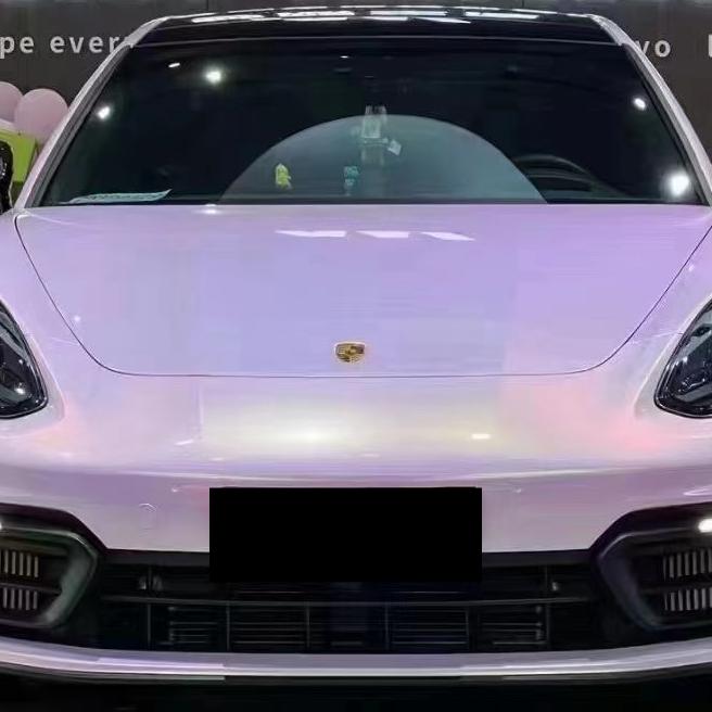 Gloss Peach Pink Car Vinyl Wrap PET product image 3 - Veloro gloss vinyl wrap