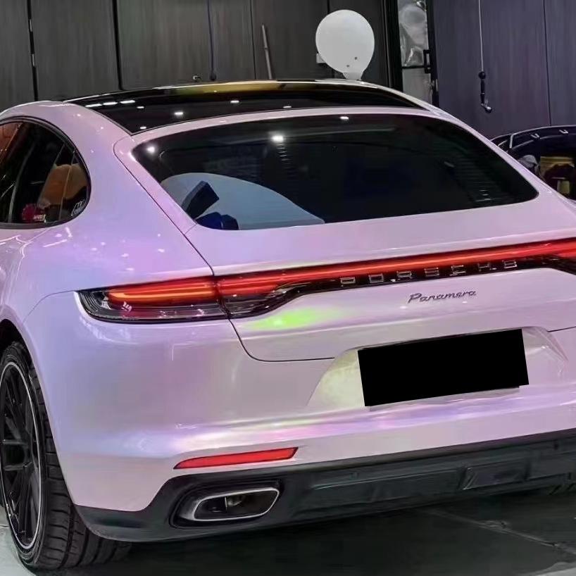 Gloss Peach Pink Car Vinyl Wrap PET product image 5 - Veloro gloss vinyl wrap