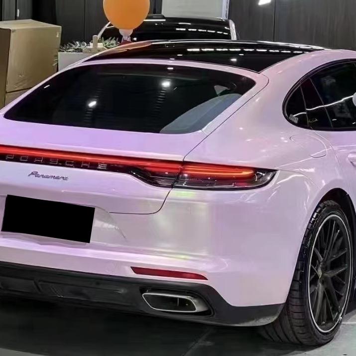 Gloss Peach Pink Car Vinyl Wrap PET product image 7 - Veloro gloss vinyl wrap