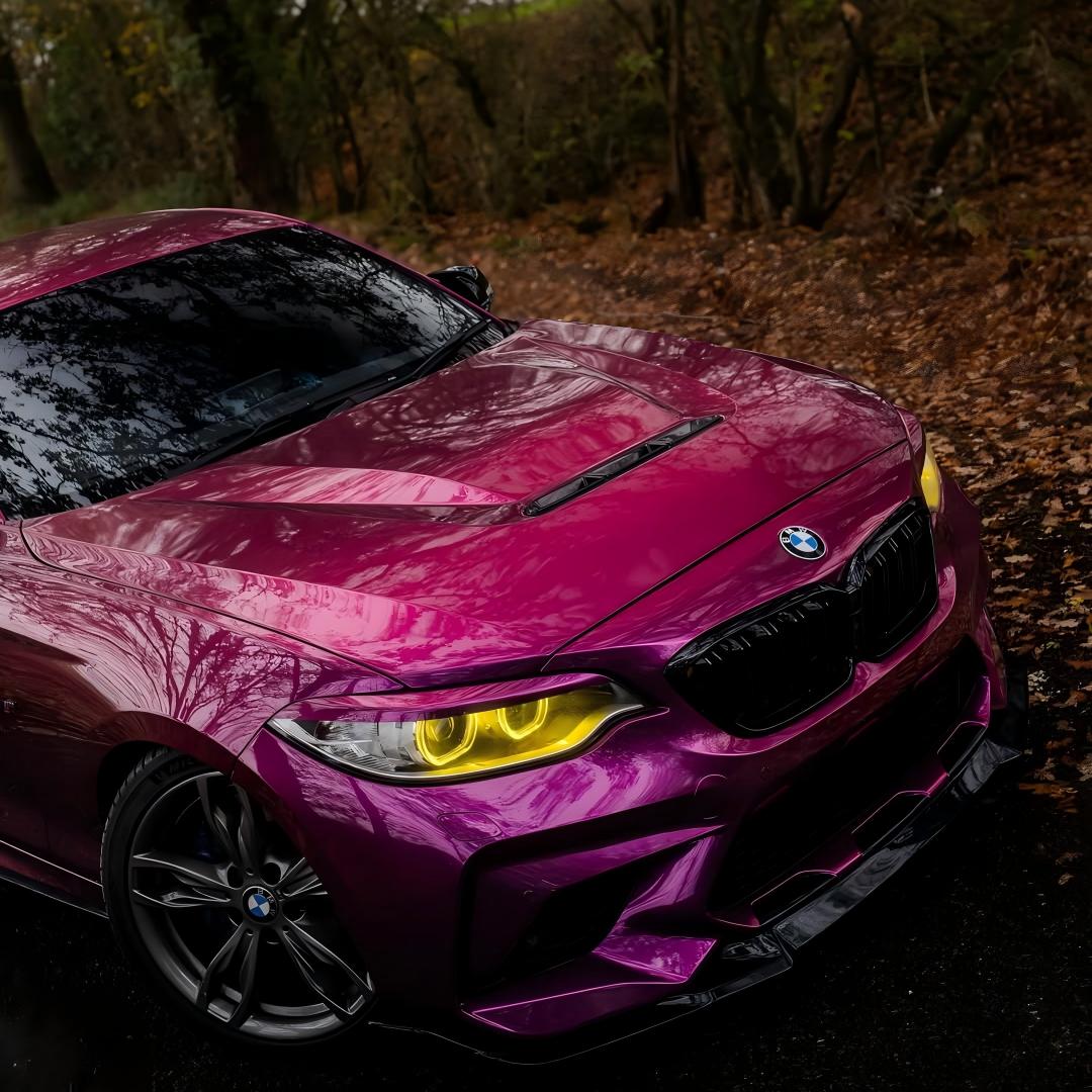 Super Glossy Pearl Purple Car Vinyl Wrap PET product image 3 - Veloro gloss vinyl wrap