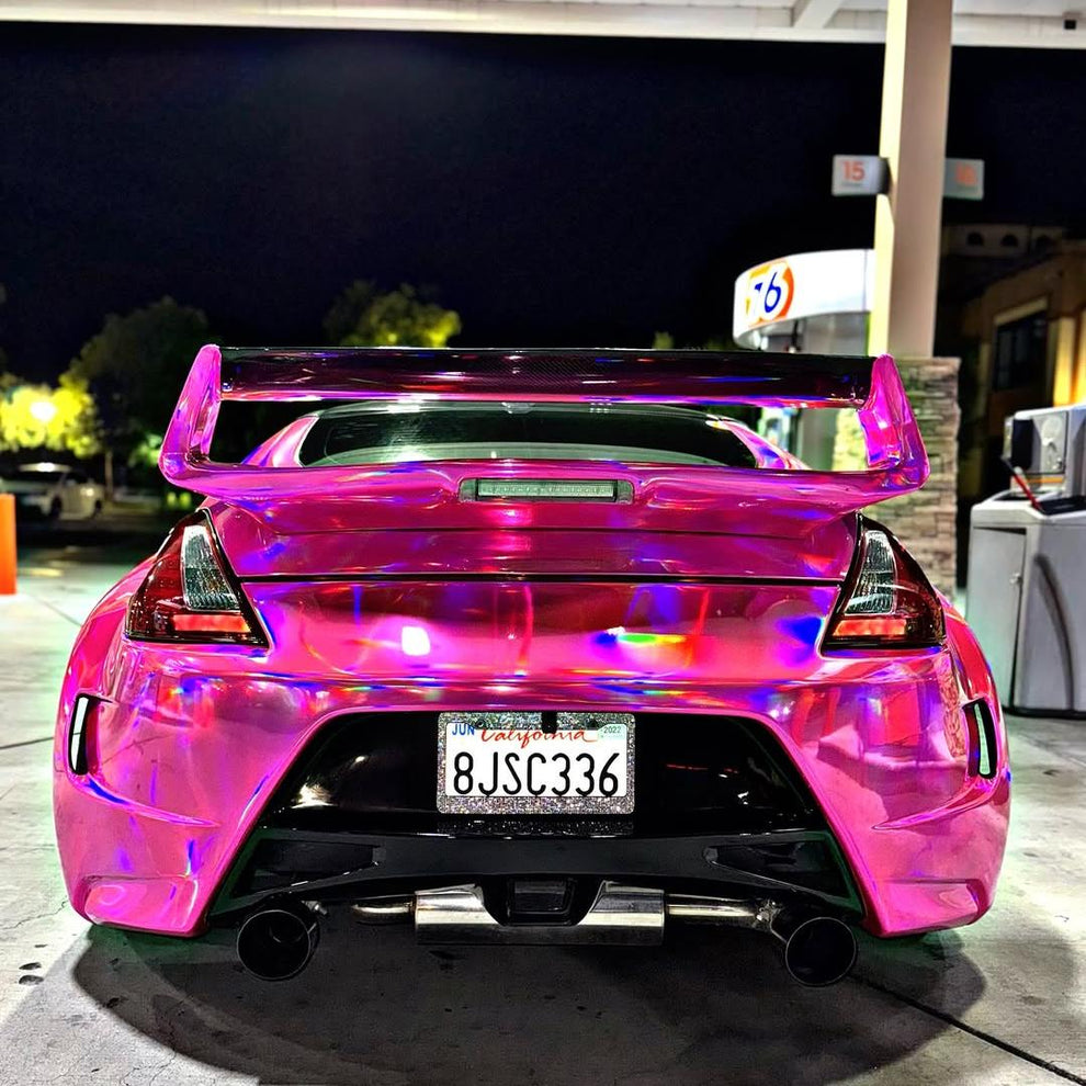 Gloss Pink Holographic Chrome Laser Car Vinyl Wrap Coupe BMW product image 6 - Veloro chrome vinyl wrap