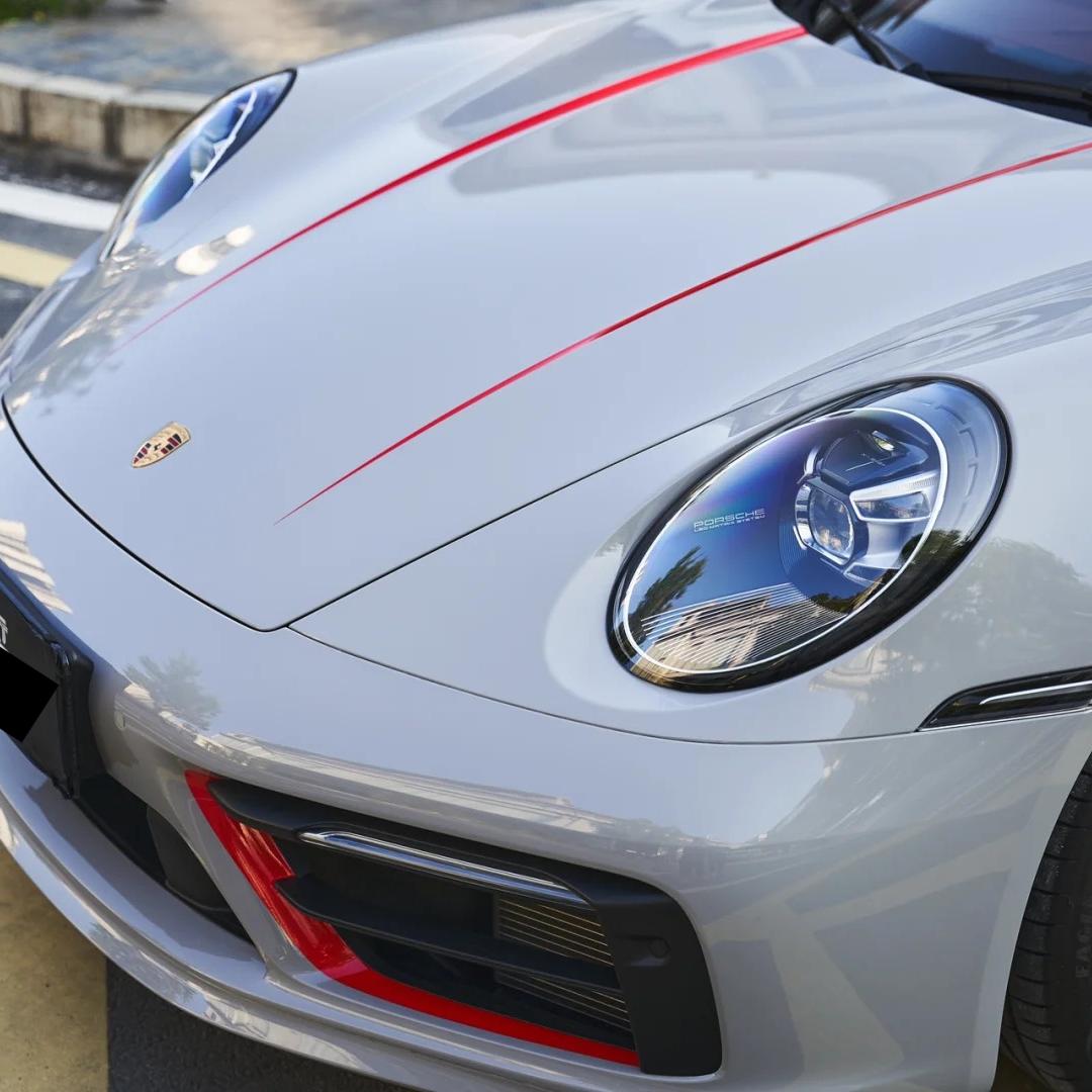Gloss Porsche Grey Car Vinyl Wrap PET product image 7 - Veloro gloss vinyl wrap