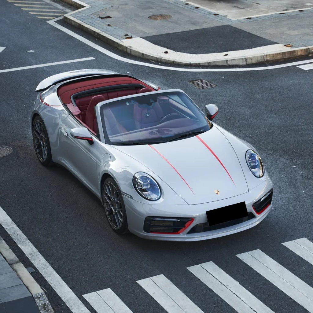 Gloss Porsche Grey Car Vinyl Wrap PET product image 3 - Veloro gloss vinyl wrap