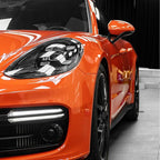 Gloss Porsche Orange Car Vinyl Wrap PET product image 7 - Veloro gloss vinyl wrap