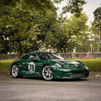 Gloss British Racing Green Car Vinyl Wrap Porsche PET product image 3 - Veloro gloss vinyl wrap