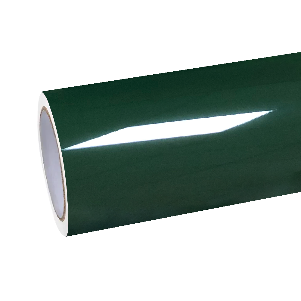 Gloss British Racing Green Car Vinyl Wrap Porsche PET