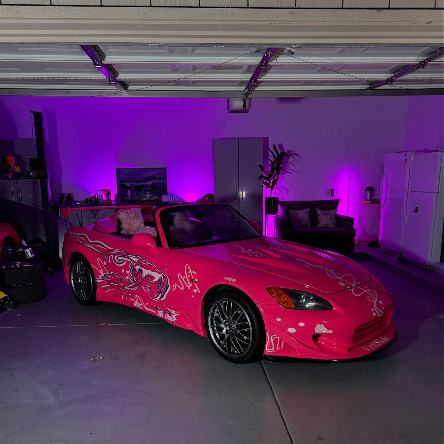 Gloss Princess Pink Car Vinyl Wrap PET product image 7 - Veloro gloss vinyl wrap