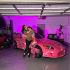 Gloss Princess Pink Car Vinyl Wrap PET product image 4 - Veloro gloss vinyl wrap