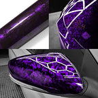 Gloss Purple Forged Carbon Fiber Car Vinyl Wrap PET product image 7 - Veloro carbon fiber vinyl wrap