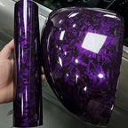 Gloss Purple Forged Carbon Fiber Car Vinyl Wrap PET product image 6 - Veloro carbon fiber vinyl wrap